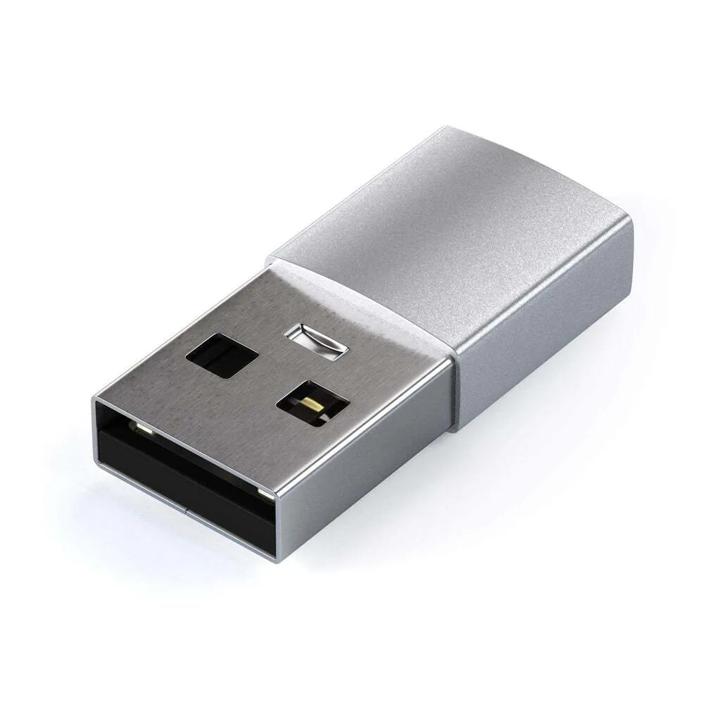 Адаптер Satechi USB Type-A to Type-C (серебристый)