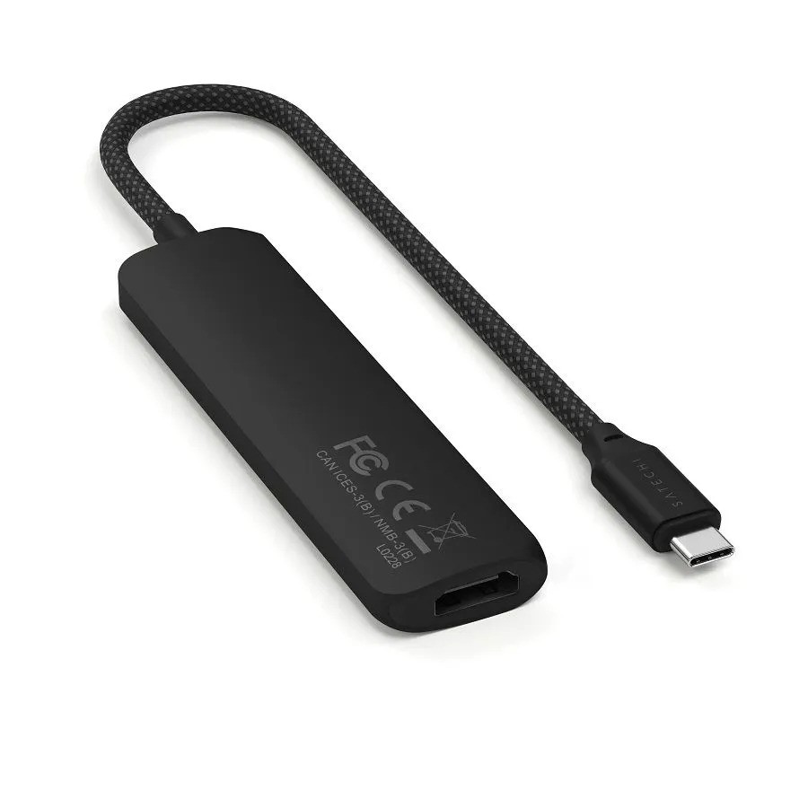 Адаптер Satechi 4-in-1 USB-C PD&2xUSB-A 3.2 Gen2&HDMI 4K@60Hz (4-в-1, черный)