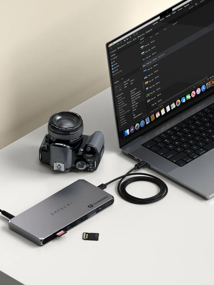 Док-станция Satechi Thunderbolt 4 Multi-Display Docking Station (серый)
