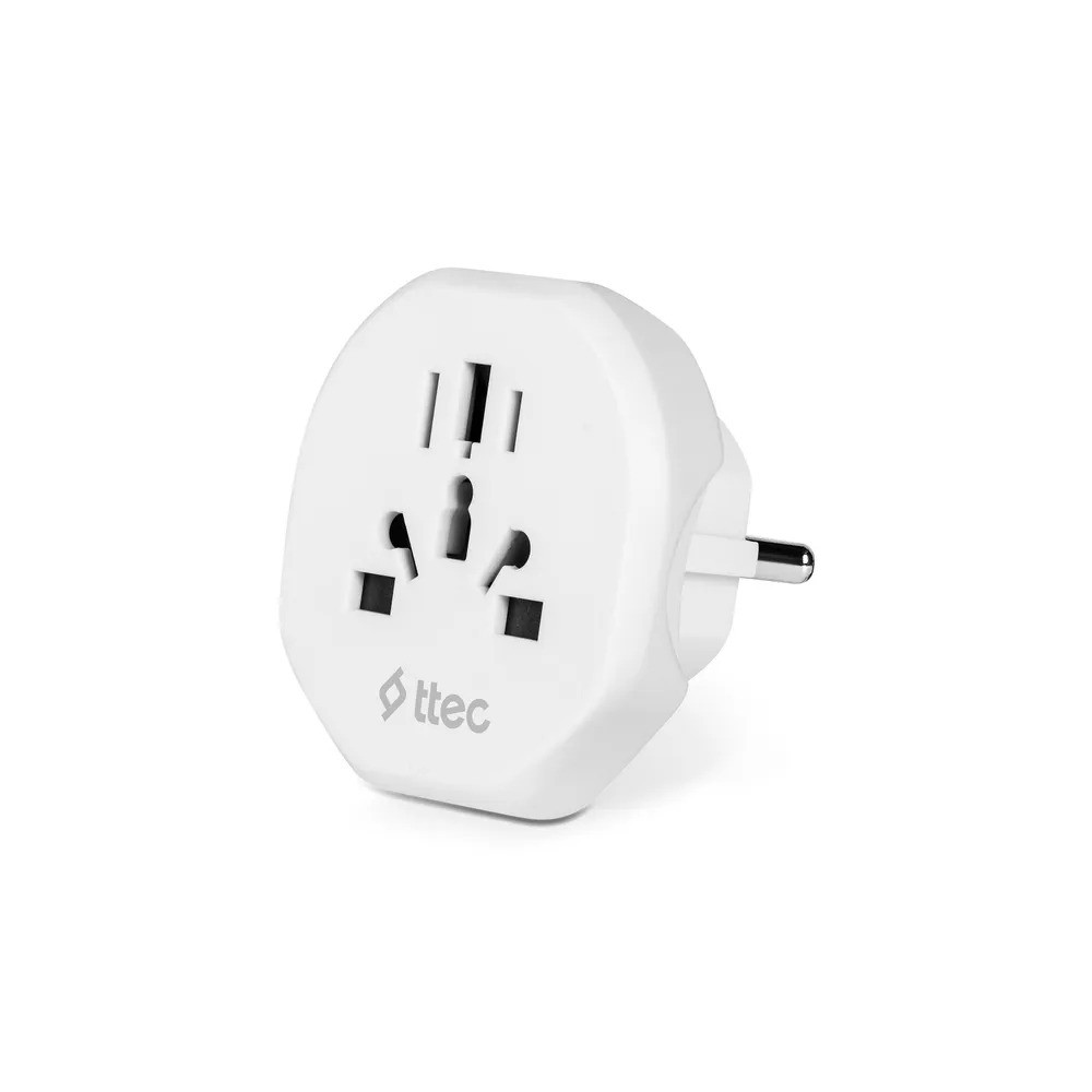 Сетевой переходник TTEC EU to Universal Convertor (белый)