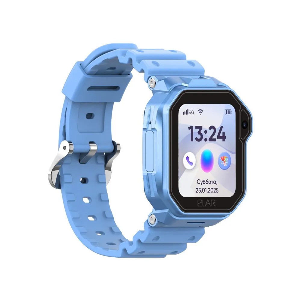 Детские умные часы Elari KidPhone Techno 4G (голубой)