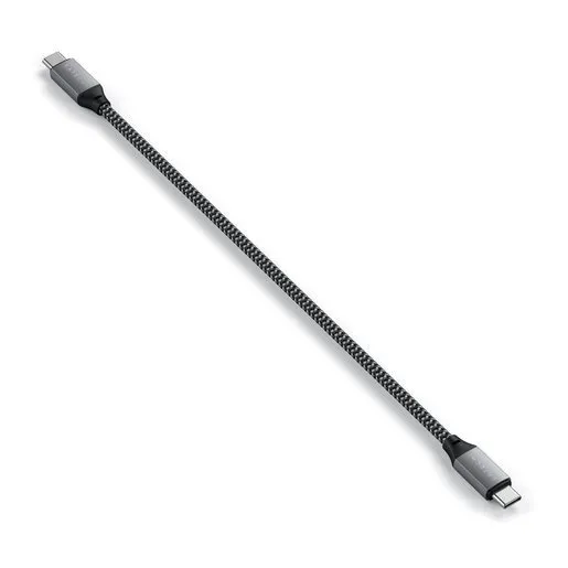 Кабель Satechi USB-C to USB-C Cable (25 см, серый космос)