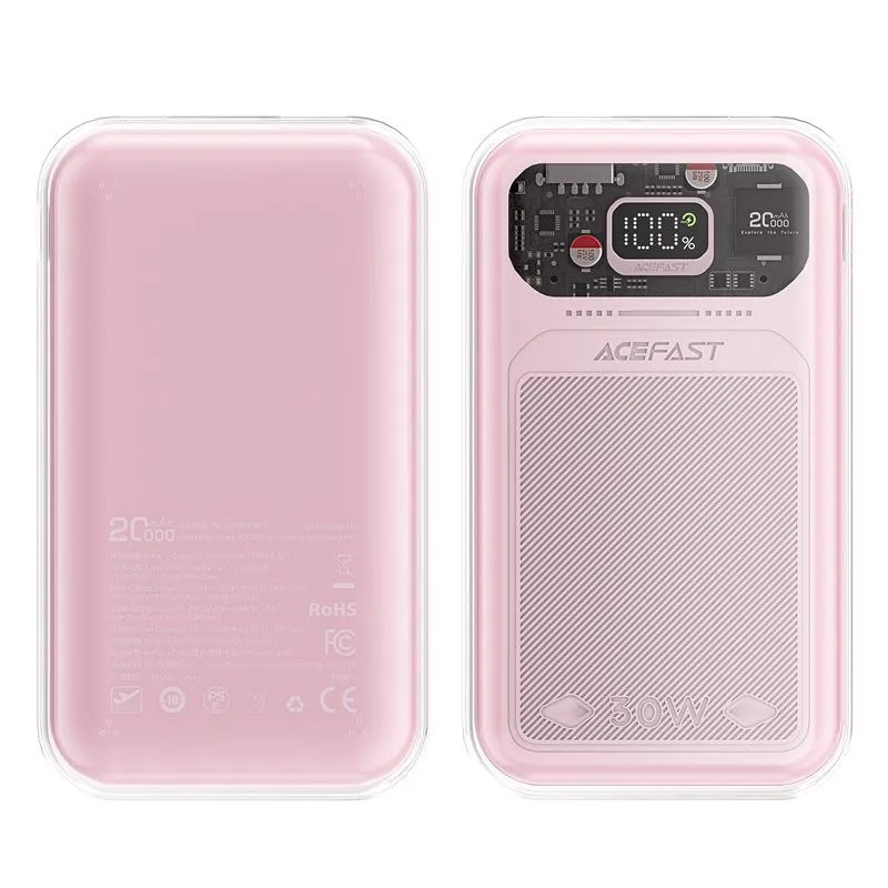 Внешний аккумулятор ACEFAST M2-20000 Sparkling series (розовый)