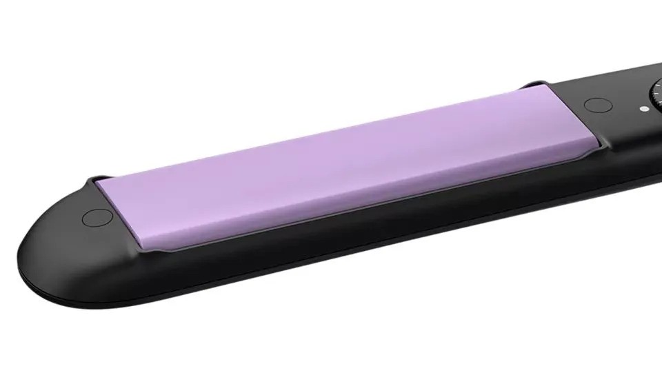 Выпрямитель для волос Philips StraightCare Essential BHS377/00 (черный/сиреневый)