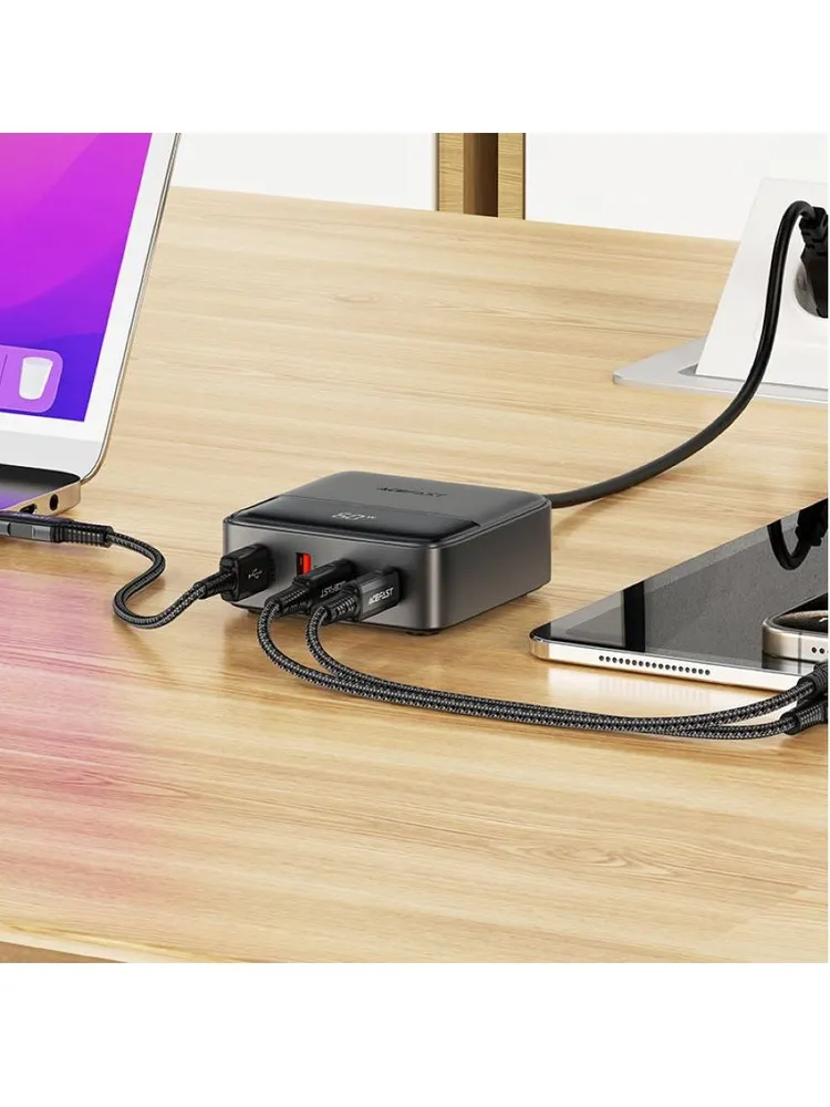 Зарядное устройство ACEFAST PD Z6 65W GaN (2xUSB-C+2xUSB-A, черный)