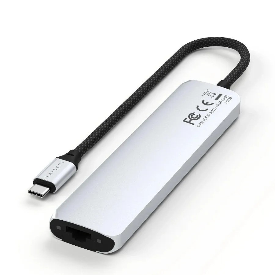 Адаптер Satechi 7-in-1 USB-C (7-в-1, серебристый)