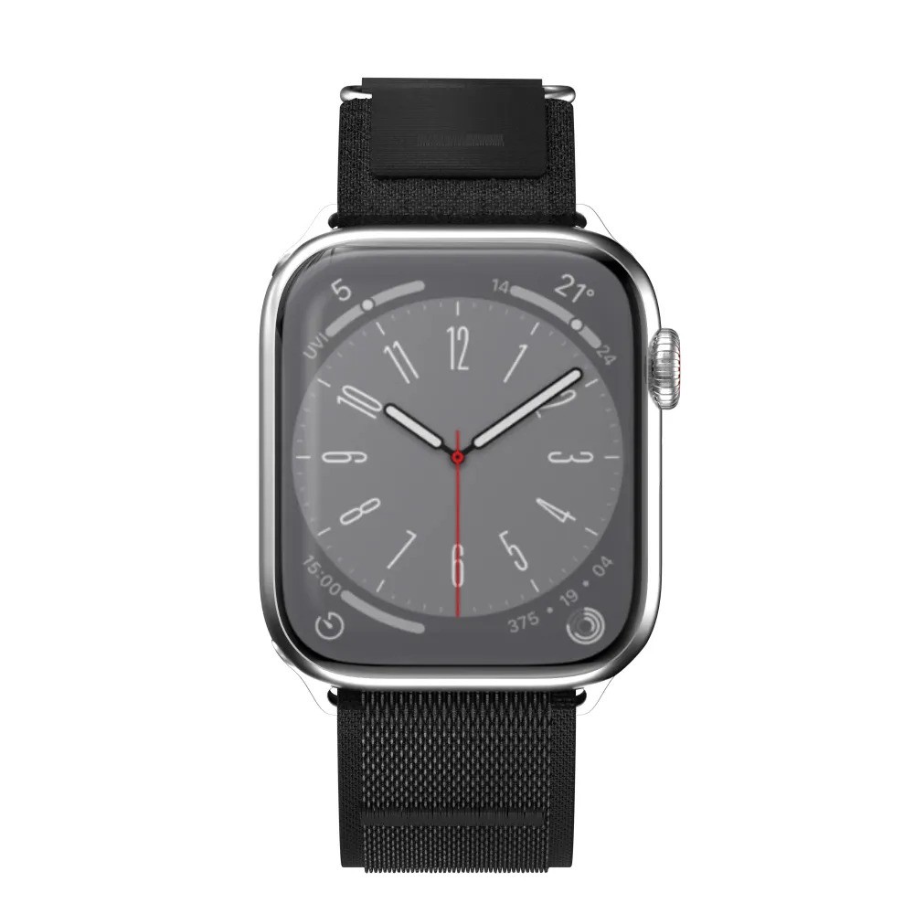 Ремешок для часов SwitchEasy SAW341161BK23 Flex Woven Nylon Watch Loop (для Apple Watch 38/40/41mm, черный)