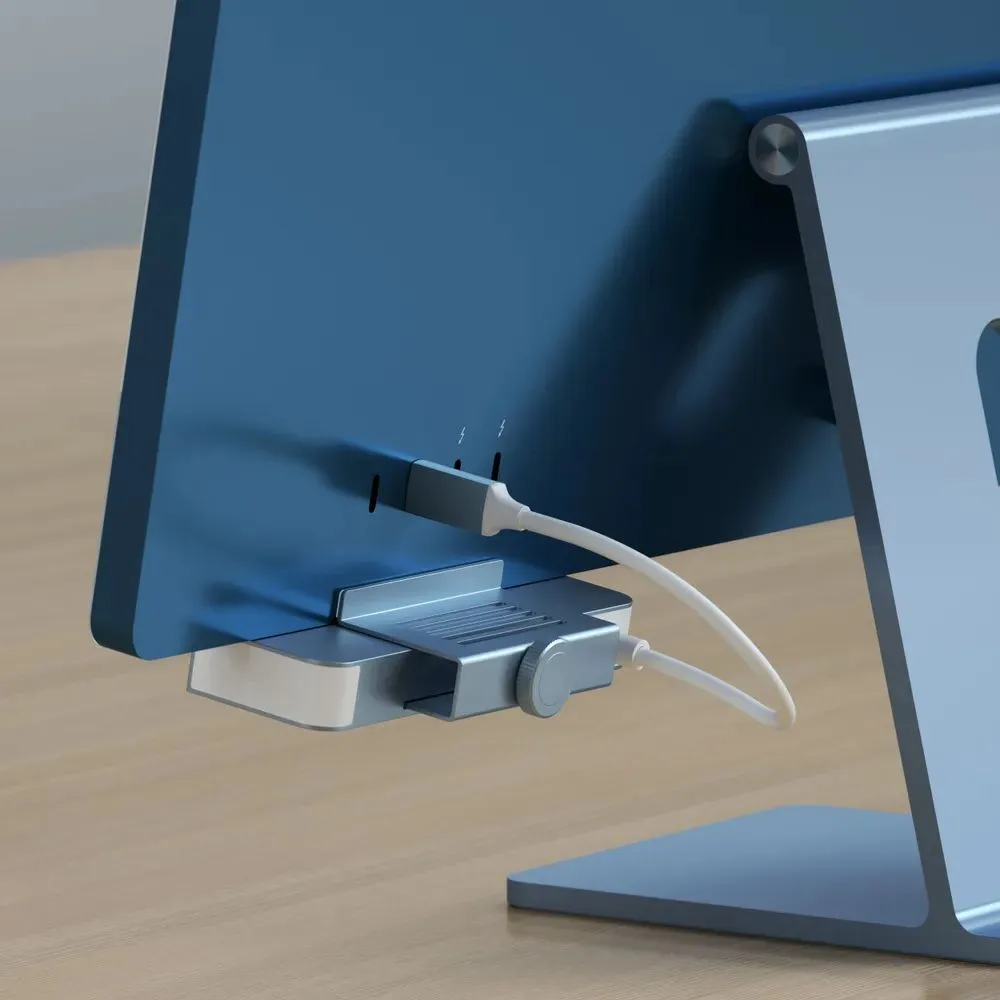 Хаб Satechi Aluminum USB-C Clamp Hub (для iMac 24'', серебристый)