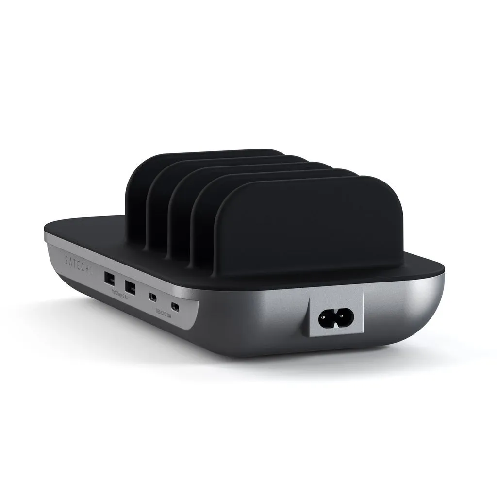 Зарядная станция Satechi Dock5 Multi-Device Charging Station with Wireless Charging (серый)