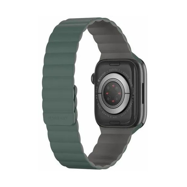 Ремешок для часов SwitchEasy MAW801078PG22 Skin Silicone Magnetic Watch Band (для Apple Watch 38/40/41mm, зеленый)