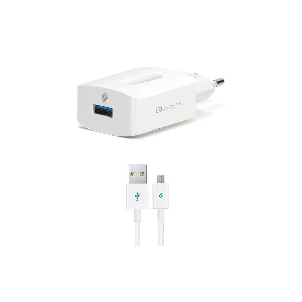 Зарядное устройство TTEC SpeedCharger QC 3.0 Travel Charger 18W with Micro USB Cable (белый)