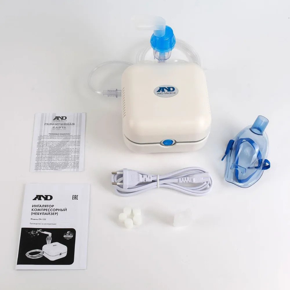 AND CN-123 Ингалятор (небулайзер) компрессорный