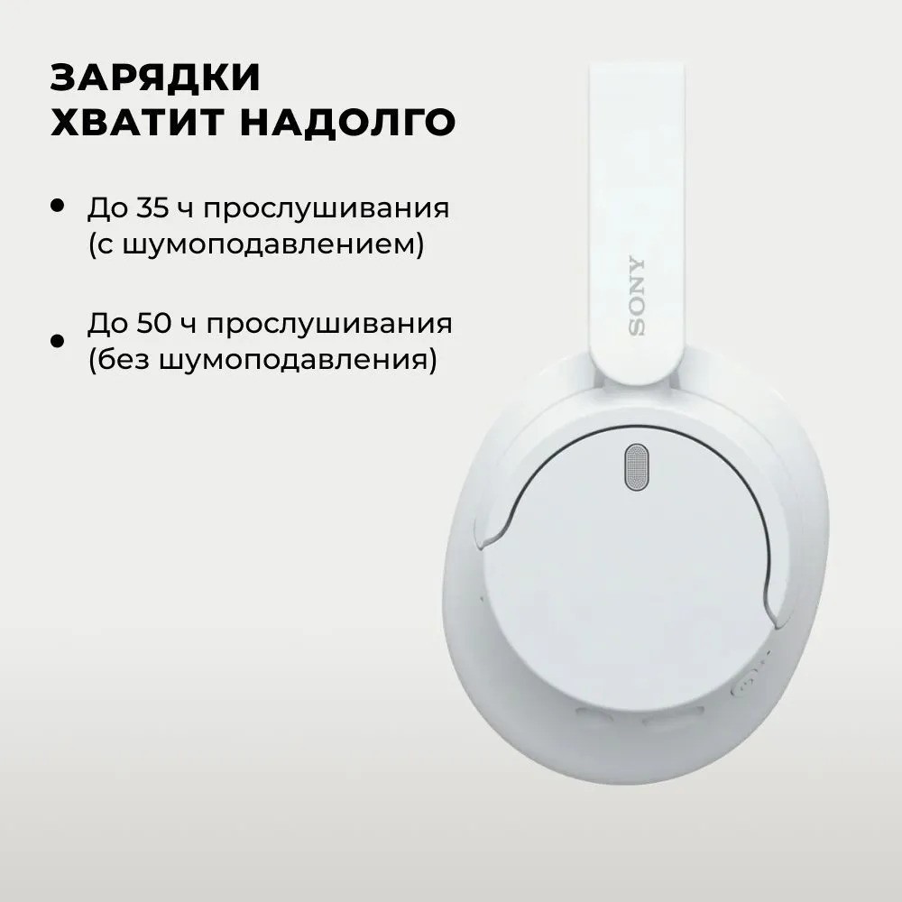 Беспроводные наушники SONY WH-CH720N (белый)