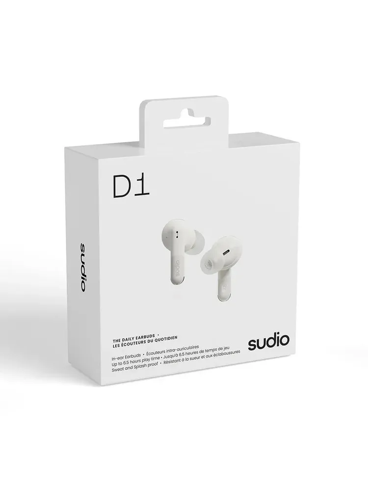 Беспроводные наушники Sudio D1 (белый)