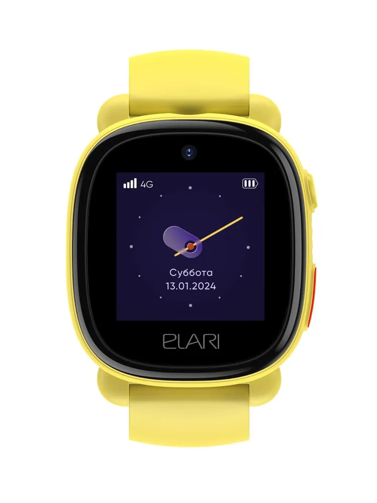 Детские умные часы Elari 4G Lite (желтый)