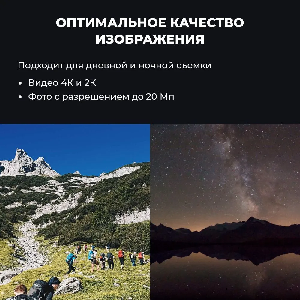 Экшн-камера SJCAM SJ20 Dual Lens (черный)