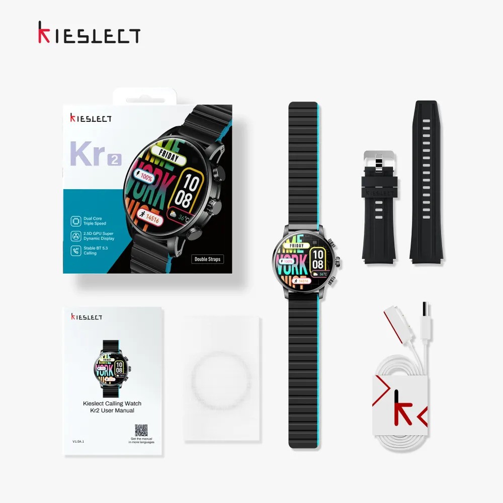Умные часы Kieslect Calling Watch Kr2 (черный)