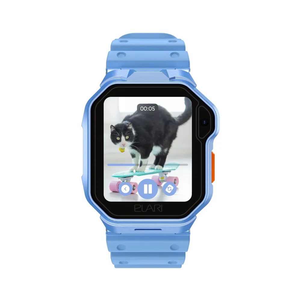 Детские умные часы Elari KidPhone Techno 4G (голубой)