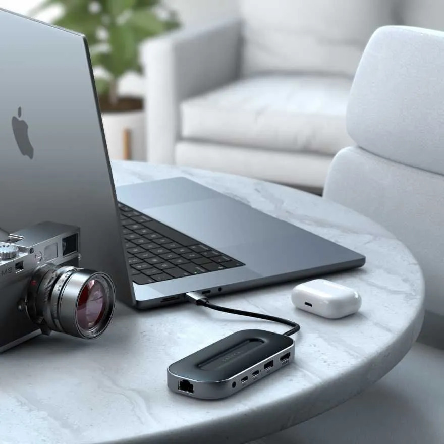 USB-C-Адаптер Satechi USB4 Multiport Adapter with 2.5G Ethernet (серый)