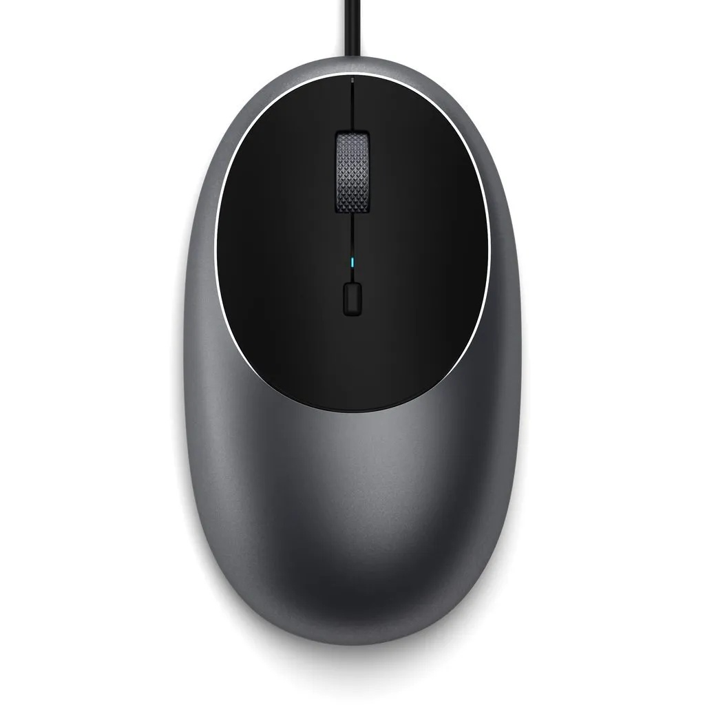 Мышь проводная Satechi C1 (USB-C, серый космос)