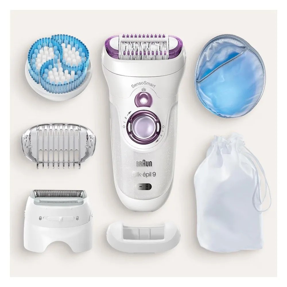 Эпилятор Braun Silk-epil 9 SensoSmart SES 9-735 (белый/фиолетовый)