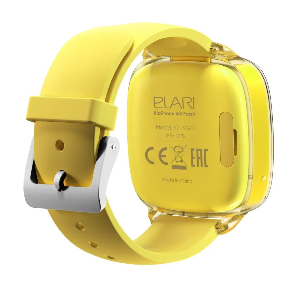 Детские умные часы Elari KidPhone Fresh 4G (желтый)