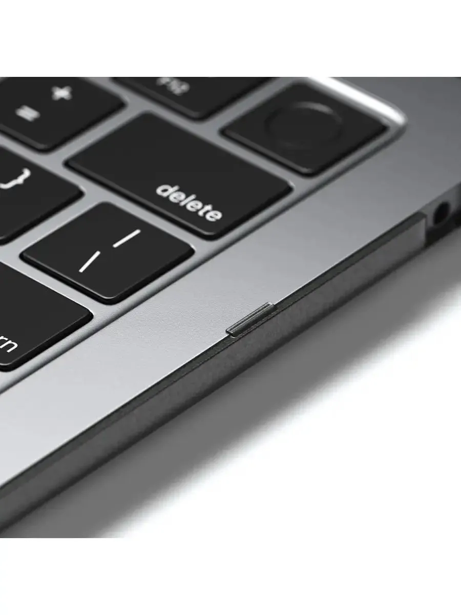 Чехол-накладка Satechi Eco-Hardshell Case For Macbook Air M2 (темный-прозрачный)