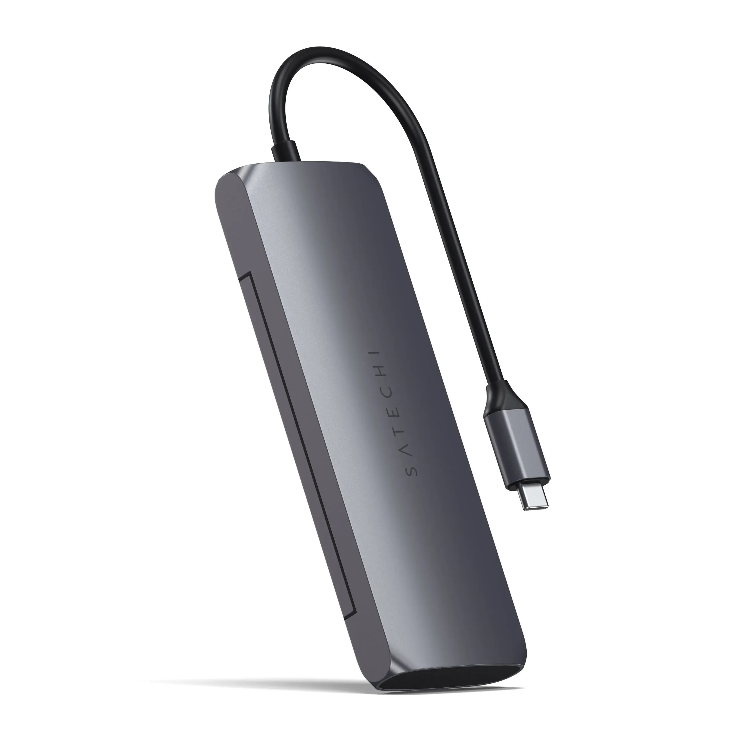 Адаптер Satechi USB-C Hybrid Multiport Adapter with SSD Enclosure (серый)