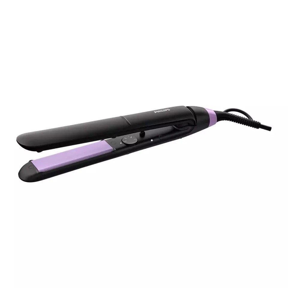 Выпрямитель для волос Philips StraightCare Essential BHS377/00 (черный/сиреневый)