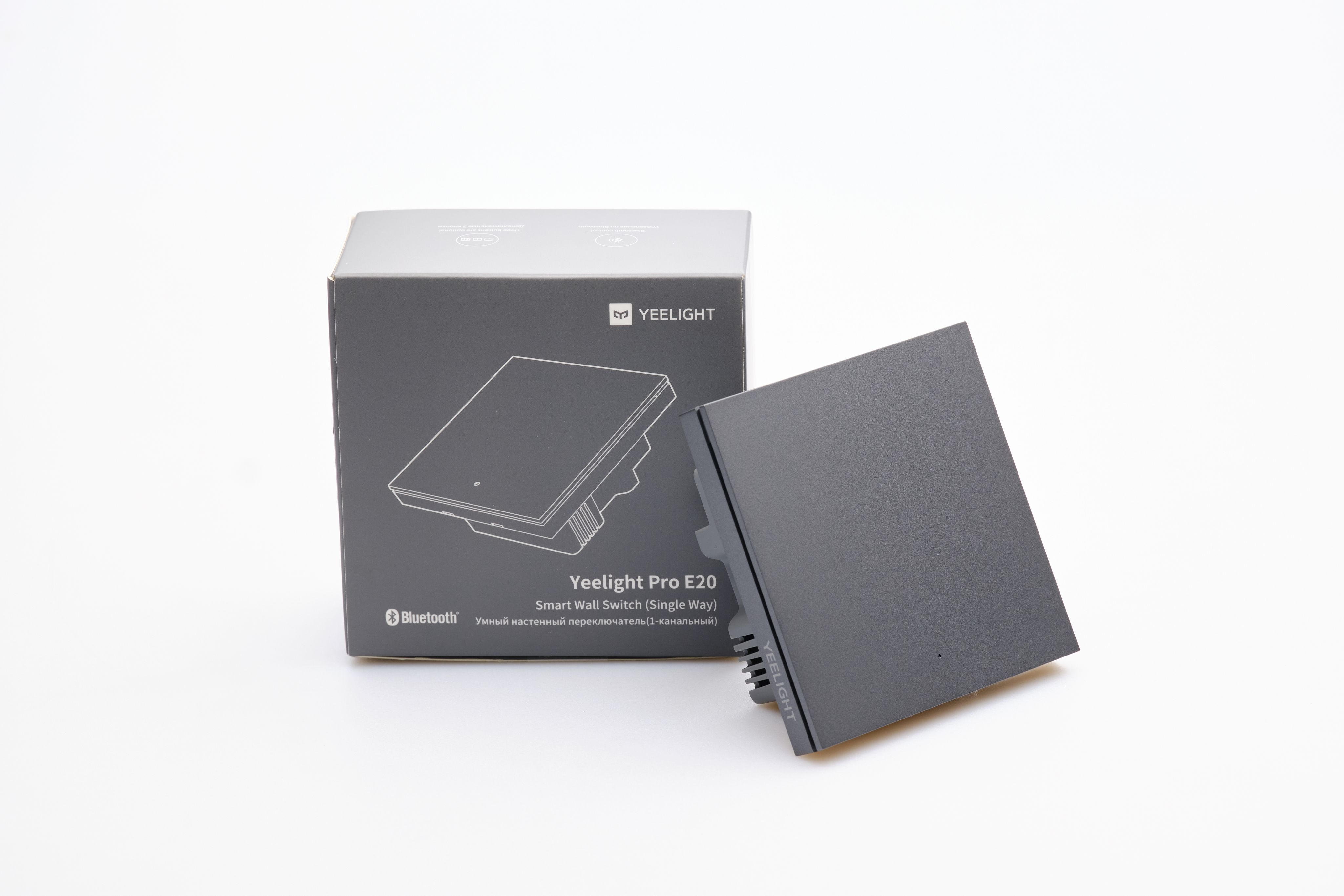 Выключатель Yeelight Pro E20 (проводной, 1 клавиша, серый))