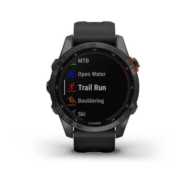 Спортивные часы Garmin Fenix 7S Solar (черный)