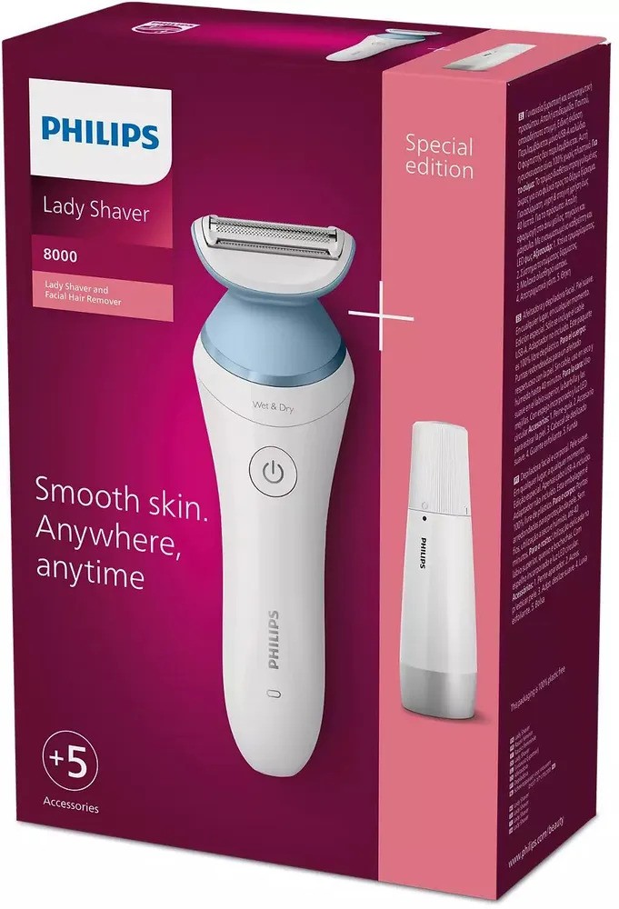 Электрическая бритва Philips Lady Shaver Series 8000 BRL166/91 (белый)