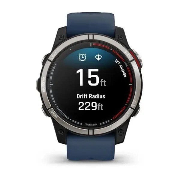 Спортивные часы Garmin Quatix 7 Sapphire Solar Ti (синий)