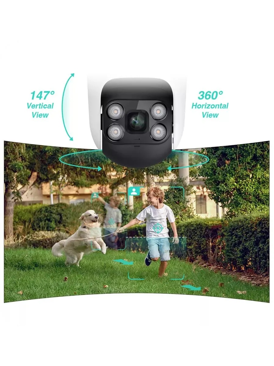Умная камера наружного видеонаблюдения Botslab Outdoor Pan/Tilt Camera W312 (белый)