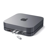 Док-станция с подставкой Satechi Mac Mini Stand & Hub (для Mac Mini, серый космос)