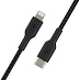 Кабель Belkin BoostCharge USB-C Braided Cable with Lightning Connector (2М, черный)