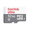 Карта памяти SanDisk Ultra microSDHC (32 ГБ, белый/серый)