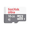 Карта-памяти SanDisk Ultra microSDHC (16 ГБ, серый)