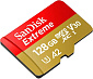 Карта памяти SanDisk Extreme microSDXC (128 ГБ, красный/золотой)