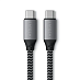 Кабель Satechi USB-C to USB-C Cable (25 см, серый космос)