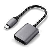 Адаптер Satechi USB-C to Audio PD Charger Adapter (серый)