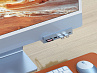 Хаб Satechi Aluminum USB-C Clamp Hub (для iMac 24'', голубой)