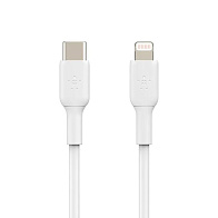 Кабель Belkin BoostCharge USB-C to Lightning Cable (1м, белый)