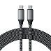Кабель Satechi USB-C to USB-C 100W (2м, серый космос)