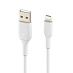 Кабель Belkin BoostCharge USB-A to Lightning Cable (1 м, белый)