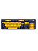 Игровая механическая клавиатура Rapoo V500 PRO (проводная, желтый/синий)