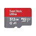 Карта памяти SanDisk Ultra microSDXC UHS-I (512 ГБ, красный/серый)