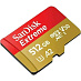 Карта памяти SanDisk Extreme microSDXC (512 ГБ, красный/золотой)