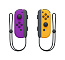 Два контроллера Joy-Con для консоли Nintendo Switch (неоново фиолетовый / неоново оранжевый)