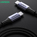 Кабель UGREEN US535 USB-C to USB-C 240WPD Fast Charging Cable (1м, серый)